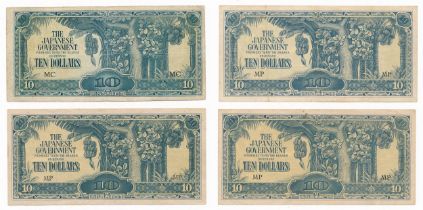 Japanese Government Ten Dollar Banknotes (4).