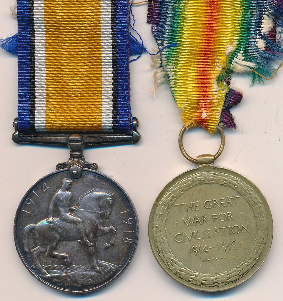 First World War - British War Medal and Victory Medal to 20289 Cpl J. Moore R.F.C. very fine. John - Image 2 of 2