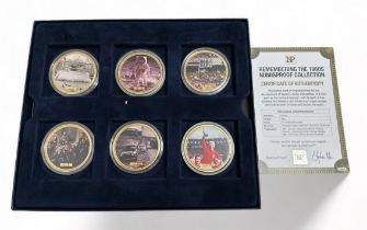 Remembering the 1960's Numisproof collection of 6 pictorial medallions in case with certificate,