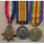 First World War – 1914 Star Trio awarded to M1-6137 PTE A. HOBBS. A.S.C. Archibald Hobbs. With