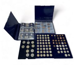 Modern GB circulated coin collection in 2 Change Checker albums and in trays with £5 (10,