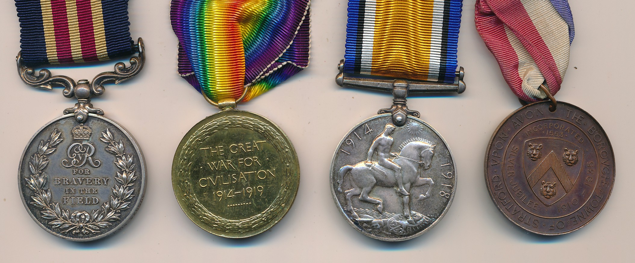First World War – First World War Medal Group awarded to 306824 PTE J. COX. R. WAR. R. Including - Image 2 of 3