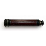 Brass four drawer telescope with fitted lense cap. No visible makers mark. In good order.