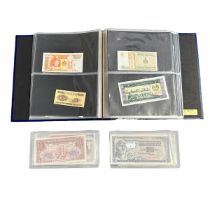 World banknotes (230+), in an album and plastic sleeves, in mixed condition with examples from
