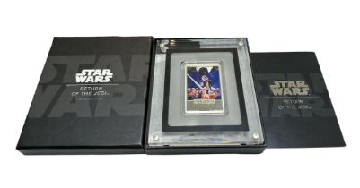 Niue 2017 $2 Star Wars Return Of The Jedi silver proof pictorial coin in box of issue with