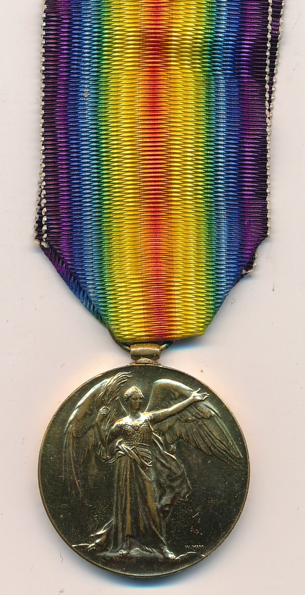 First World War - Victory Medal to S-27229 Pte F.E. Henley Rif Brig about mint. Frederick Henley was