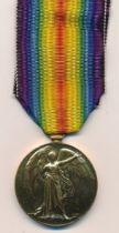 First World War - Victory Medal to S-27229 Pte F.E. Henley Rif Brig about mint. Frederick Henley was