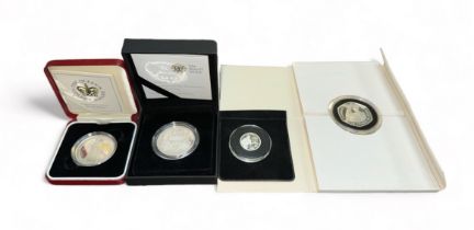 Small Selection of Silver Coins/Medallions including The 2010 UK Restoration of the Monarchy £5