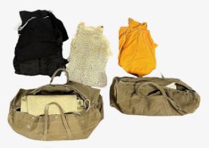 Two Military Kit Bags With Various Uniforms.