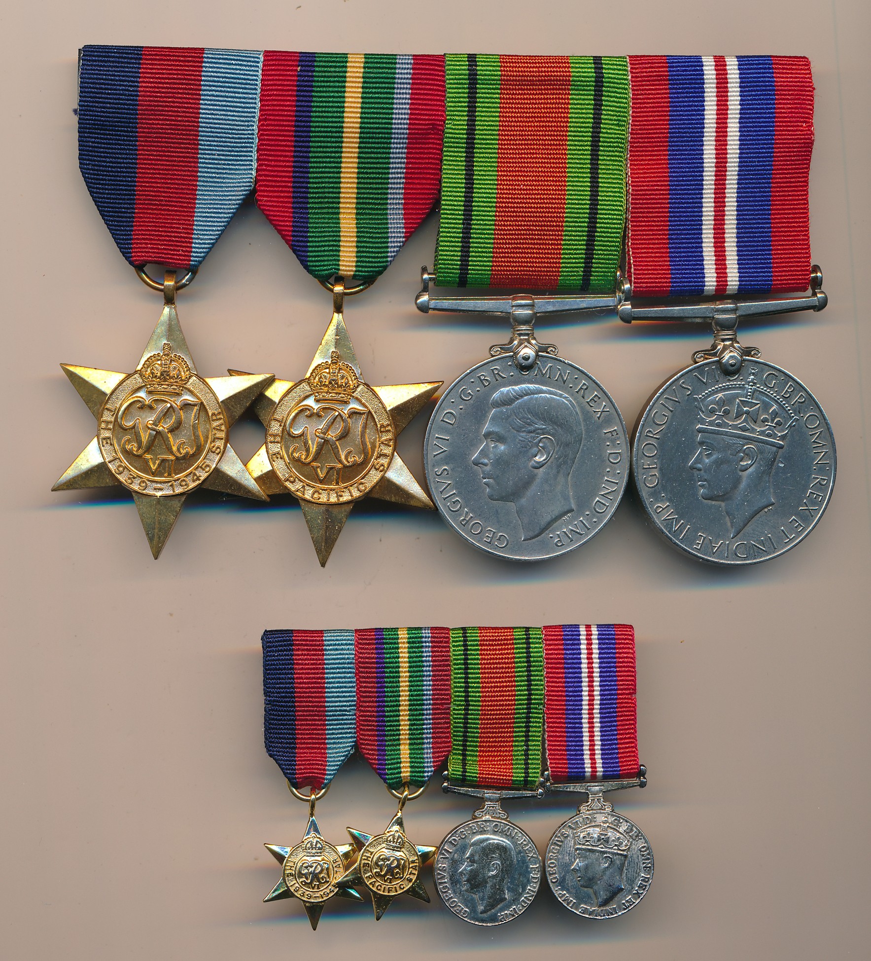 Second World War - Second World War medal group to include; 1939-1945 Star, Pacific Star, Defence