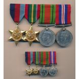 Second World War - Second World War medal group to include; 1939-1945 Star, Pacific Star, Defence