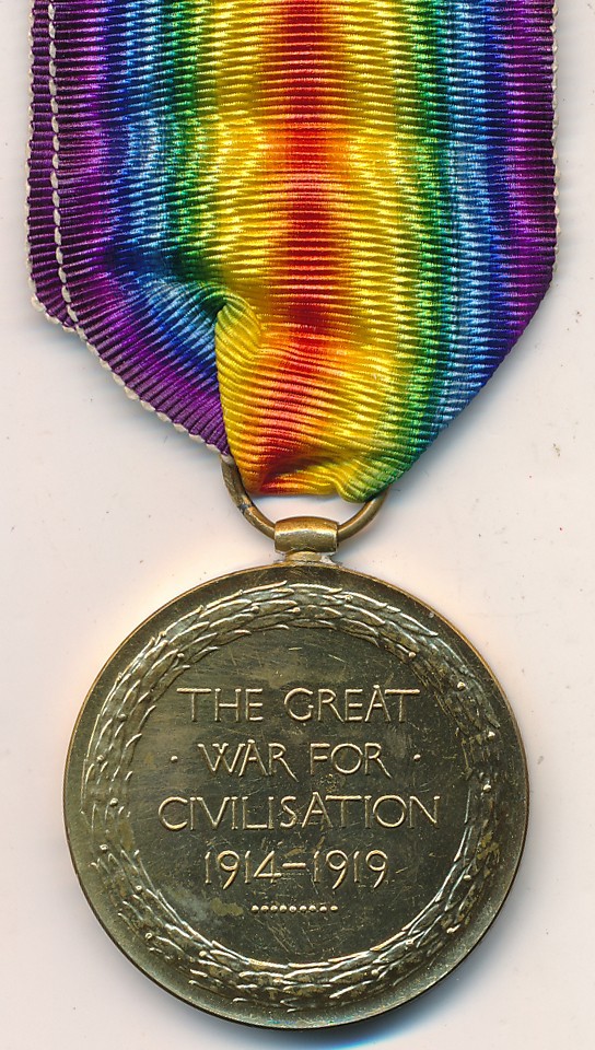 First World War - Victory Medal to 276417 Pte F.A. Palmer Durh L.I. extremely fine. Frederick Palmer - Image 2 of 2