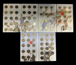 The Great British Coin Hunt - 3 completed albums of circulated coins with £2 (31 from 1997 to