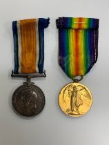 First World War – British War & Victory Medal pair awarded to 76851 DVR P. PINFOLD