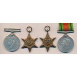 Second World War - Medal group to include; 1939-1945 Star, Africa Star, Defence Medal and War