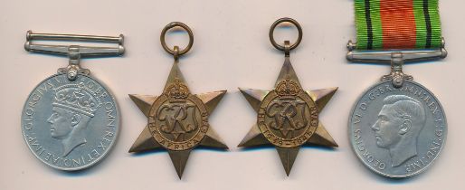 Second World War - Medal group to include; 1939-1945 Star, Africa Star, Defence Medal and War