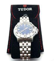 Tudor Hydronaut Prince Date 'Tiger' automatic watch. Model No. 89190, Serial No. 743052. Case