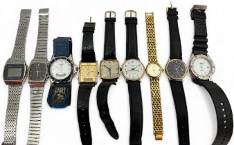 A small collection of Seiko and Sekonda watches - Qty 9. The quartz watches are untested. The rest