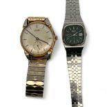 Two watches - a Seiko quartz watch and a Lusina watch