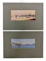 Vincenzo D’Esposito (Maltese, 1866-1946), pair of watercolour harbour scenes, Valetta, Malta.