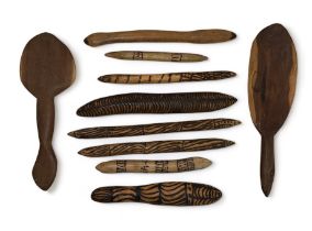 Aboriginal Clapsticks, sometimes called Bilma or Bimla 8 in total, the aboriginal people used them