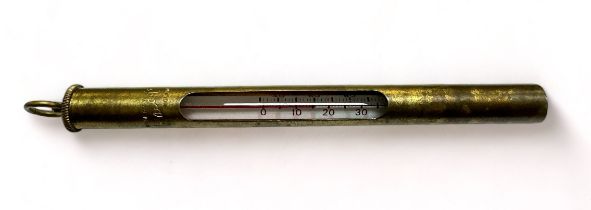 Scarce Vintage Hardy Brass Anglers Thermometer