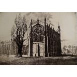 Russell Sidney Reeve (1895-1970), ‘Cheltenham College’, original etching, signed.