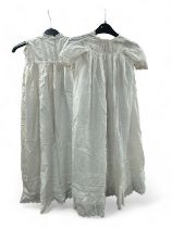 wo late Victorian/ early 20th Century christening gowns