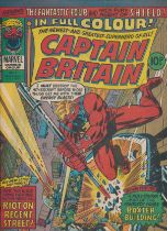 CAPTAIN BRITAIN #8 w/e 1 Dec. 1976, Introduction of Captain Britain, plus The Fantastic Four &