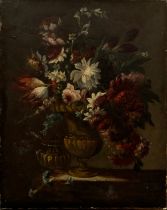 Dutch School 18th / 19th Century Floral still life oil on canvas, without visible signature. Flowers