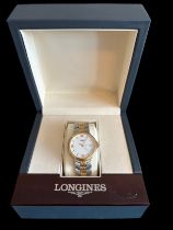 Gents Longines Flagship Quartz, BiMetal, Stainless Steel & Gold Plate. Unworn Condition, Still Has