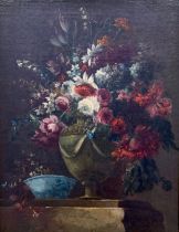 Dutch School 18th / 19th Century Floral still life oil on canvas, without visible signature. Flowers