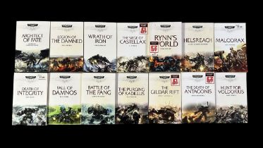 14x Warhammer 40k Space Marine Battles Novels. Collection of softback Warhammer novels. Titles are