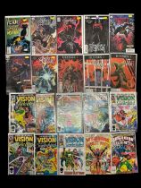 Selection of Marvel Comic Titles to include, Vision and the Scarlet Witch 1980s No 3, 4: 1, 2, 3, 4,