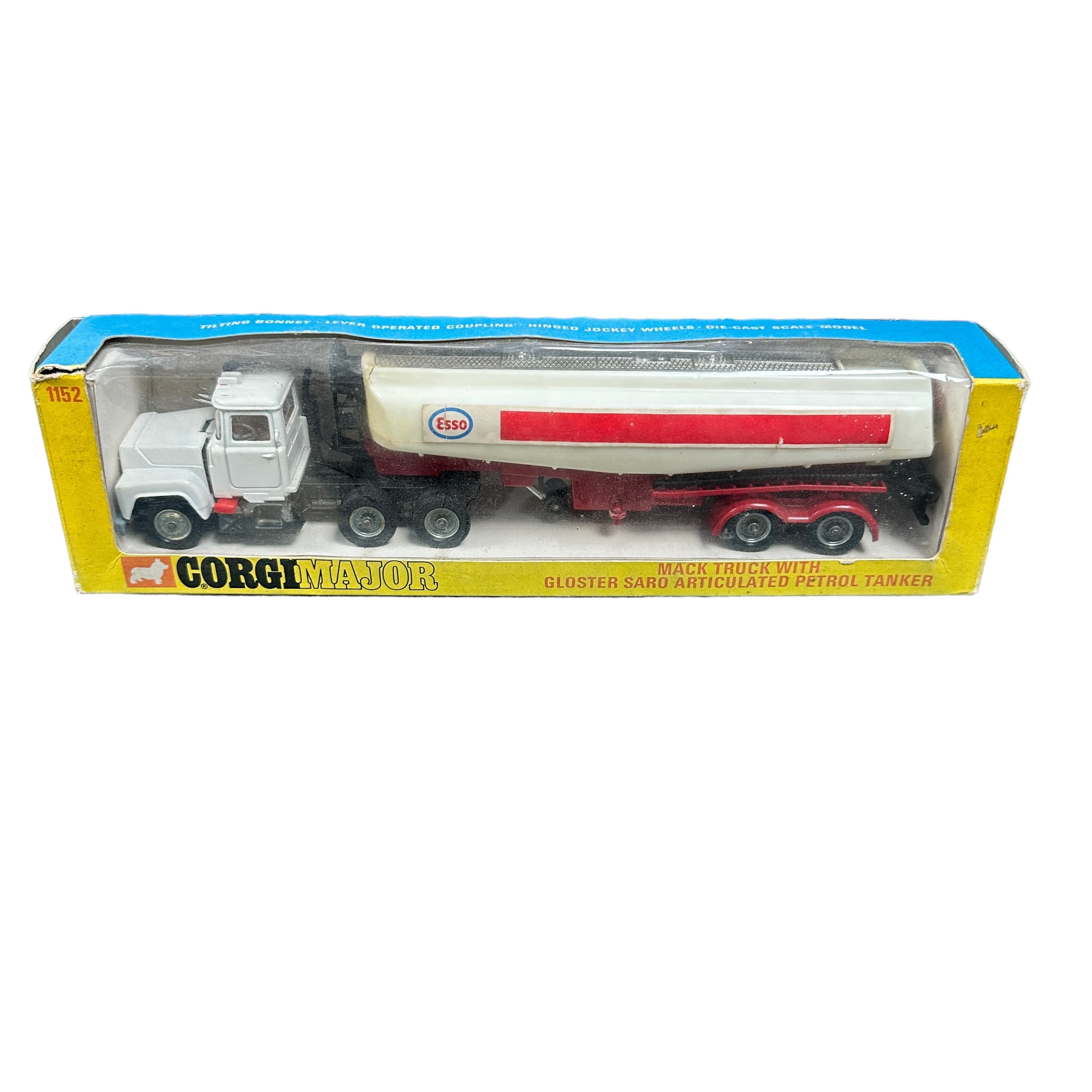 Corgi Mack Gloster Saro Articulated "Esso" Petrol Tanker No. 1152, good plus (tanker front edge