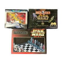 Star Wars Monopoly 1997 Collector's Edition by Waddingtons, with brass Imperial Coins (5), pewter