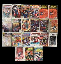 Selection of Marvel Comics Captain America Titles see picture. All 21 Comics bagged & boarded, NM.