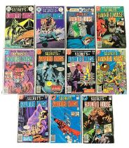 DC Comics Secrets Of haunted House 1970s Nos 1-3, 7-12, 16, 17: All 11 comics bagged & boarded, NM.