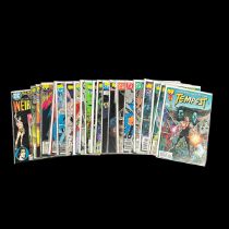 Selection of DC Comic Titles to include: Tempest 1996 Nos 1, 2, 3, 4: Tales of Teen Titans 1984