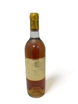 A bottle of Chateau Suduiraut Sauternes 1988