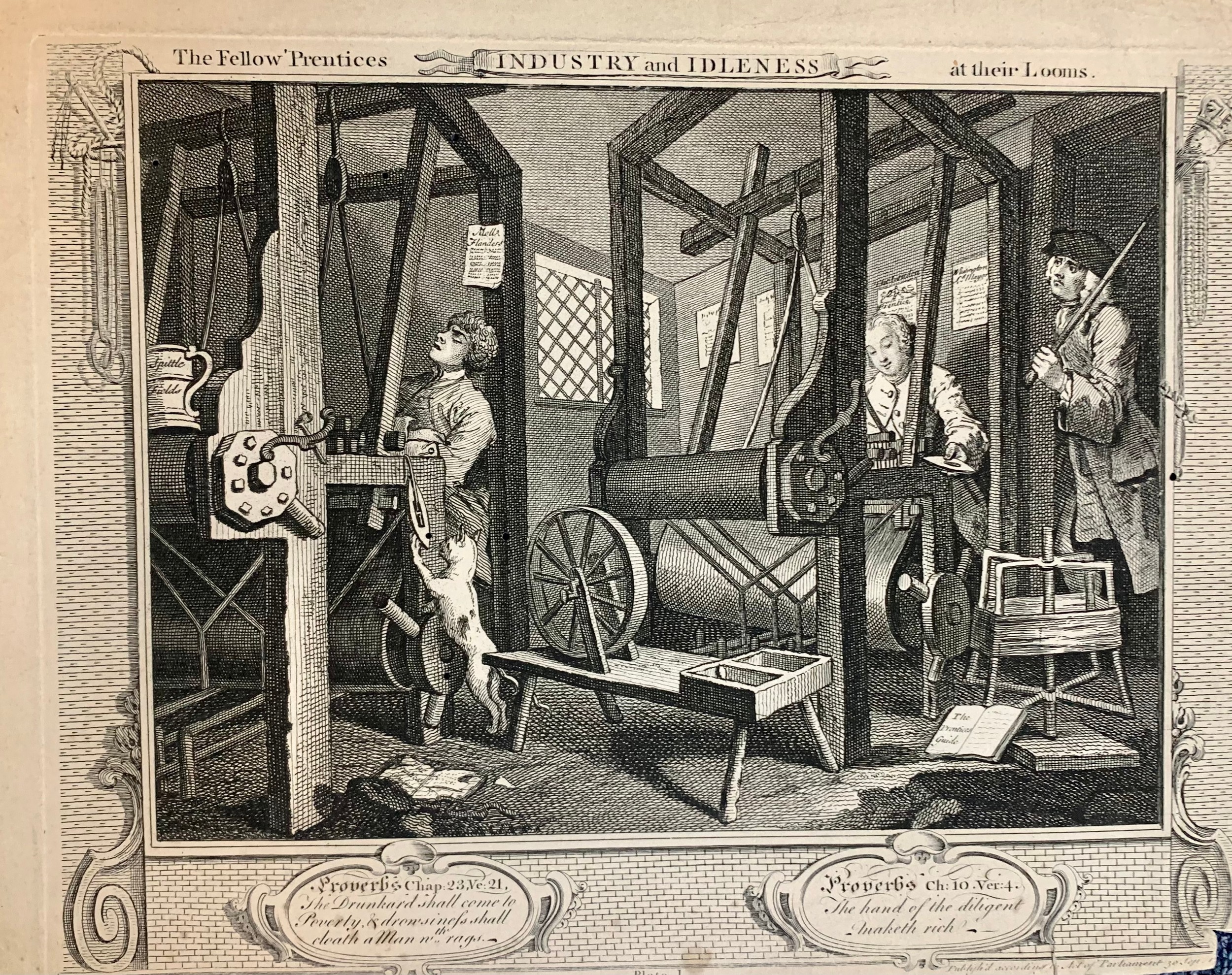 William Hogarth (British, 1697-1764), nine 18th Century Prentice plates etchings to include; The - Image 2 of 10
