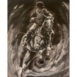 Debbie Harris (British, b.1973), ‘ Charge ‘ large-scale limited edition print, edition 1/150. Signed