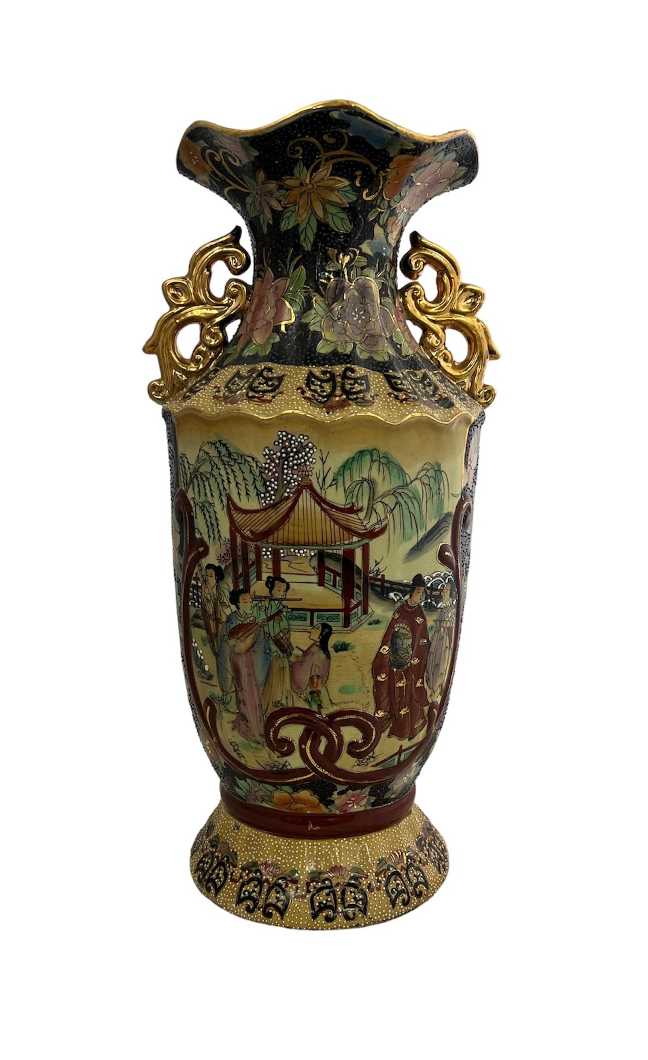 A large oriental / Japanese vase, height 46cm.