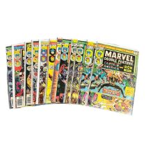 Marvel Comics Marvel Double Feature (12) 1970s/1980s Nos 2x2, 3x2, 6, 8, 9, 10, 13, 16, 18, 19.