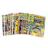 Marvel Comics Marvel Double Feature (12) 1970s/1980s Nos 2x2, 3x2, 6, 8, 9, 10, 13, 16, 18, 19.