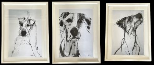 Valerie Davide (British, 1938-2017), three Trowbridge Gallery framed Dog prints by Valerie Davide.