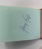 Autograph book including various stars, many Athletics