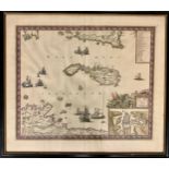 DE WIT, FREDERICK, 17th Century Map of Malta by Frederick de Wit, Insula Malta Accuratissime