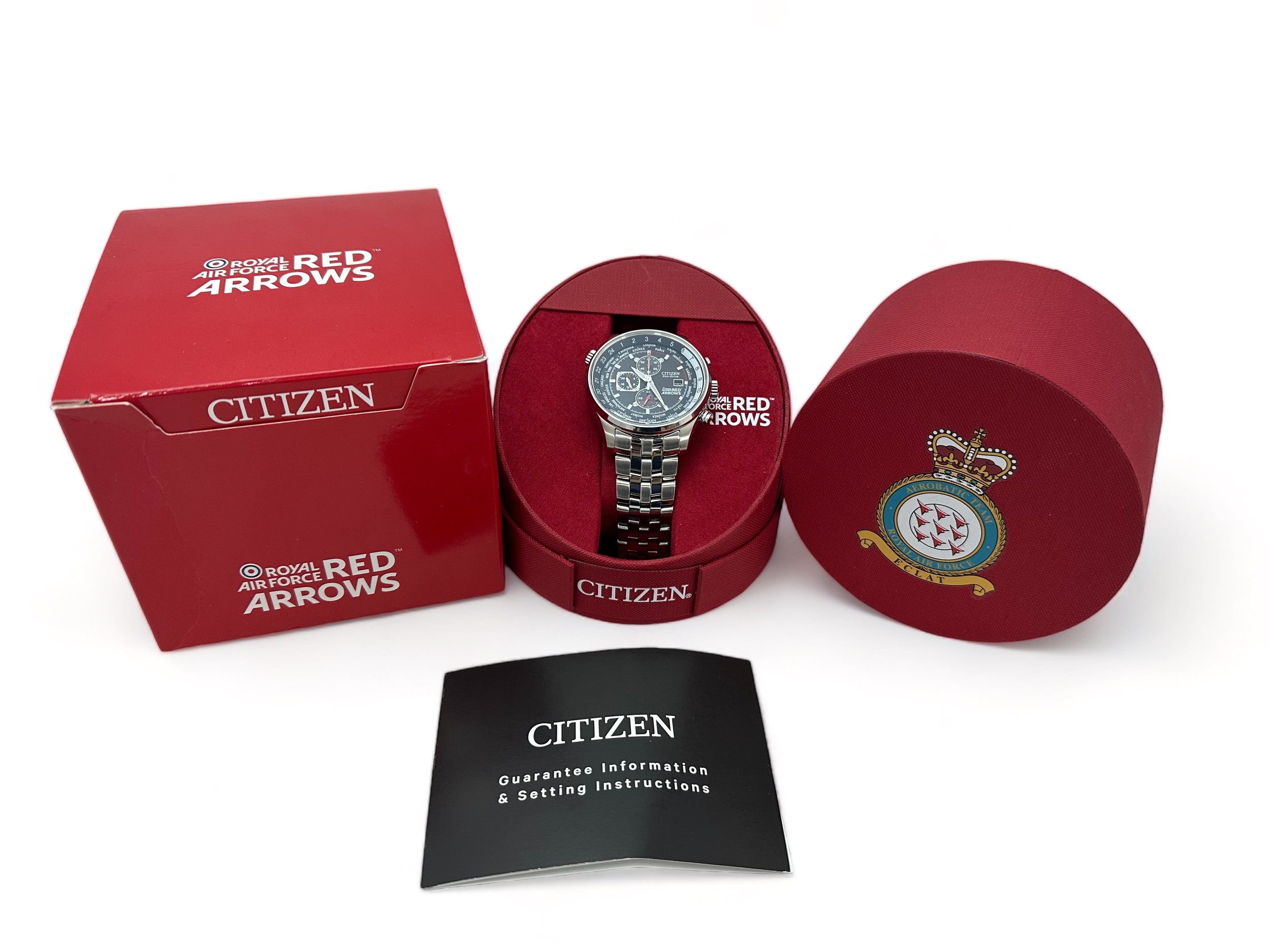 A gents Citizen Eco-Drive Chronograph wristwatch - Royal Air Force Red Arrows Edition, B612-S069149. - Image 4 of 6