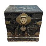 An interesting 19th Century oriental table cabinet. 34cm x 25cm x 36cm.